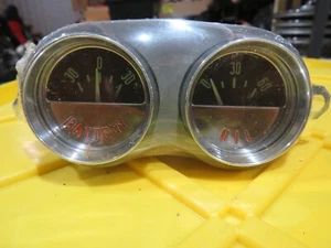 61-62 C1 Corvette Small Gauges (2)---Oil/Batt-Prof Restored-New Chrome-NCRS - Picture 1 of 5