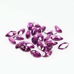 2.70 Ct [25 Pcs Lot] Top Marquise 4 x 2 MM 100% Natural Pinkish Red Rhodolite !! - Picture 1 of 5