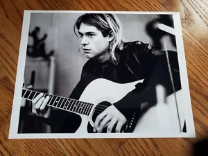 Fotografía con impresión artística rara de 8" x 10" de colección de Nirvana de Kurt Cobain - Imagen 1 de 1
