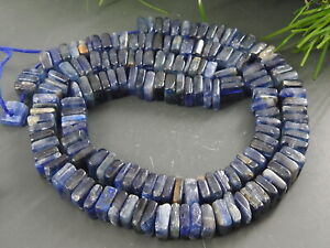 8 Inch Natural Blue Kyanite Smooth Heishi Shape Beads 6 MM Wholesale Price