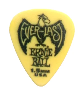 Ernie Ball Everlast Plettro in Delrin Spessore 1,5mm Giallo Chitarra Nuovo - Foto 1 di 5