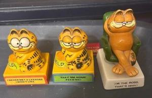 One Enesco Garfield I am the Boss Figurine + 2 additional - Picture 1 of 2