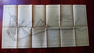 1913 Panamakanal Skizze Karte Naos Insel Wellenbrecher vorgeschlagene Geschäfte Trockendocks - Bild 1 von 5