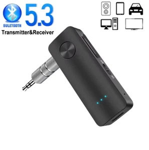 2-In-1 Bluetooth 5.3 Transmitter Empfänger 3.5mm Klinke Bluetooth Adapter KFZ - Bild 1 von 6