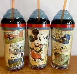 Taza de viaje Disney Mickey Tumbler cómic dibujos animados aventuras batidos bebidas RARA - Imagen 1 de 10