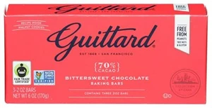 Guittard 70% Cocoa Baking Bars Bittersweet Chocolate, 6 Ounce - Picture 1 of 2