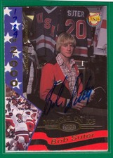 1995 Signature Rookies Miracle On Ice Auto Signature # 33 Bob Suter