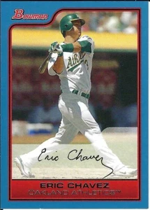 2006 Bowman Eric Chavez #/500 Oakland Athletics - Picture 1 of 3