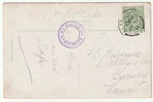 1911 LANDUDNO PMK LLANFAIR MENAI BRIDGEPPC AFFRANCATO SULLA CACHE LA MARGUERITE CIRC - Foto 1 di 2