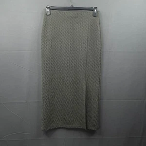 NYCC Womens Skirt Small Taupe Quiet Luxury Retro Minimalist Textured Knit  - Picture 1 of 9