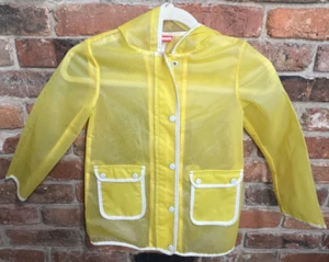 Hunter x Target Kids 5T Raincoat Jacket Translucent Yellow School Play - Picture 1 of 2