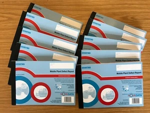 50 page - Nil Defect Mobile Plant Check Book Duplicate x10 - Picture 1 of 3