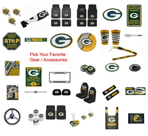 Brand New NFL Green Bay Packers Pick Your Gear / Accessories Official Licensed Cover