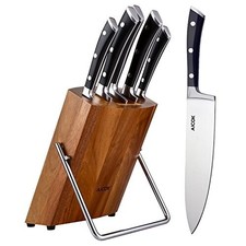 Aicok USAFF91066, set di coltelli da cucina in acciaio inox da 5 pezzi più ceppo