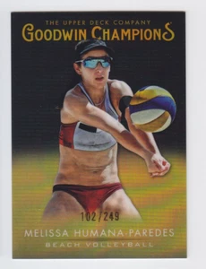 2021 UD GOODWIN CHAMPIONS HUMANA-PAREDES /249 BLACK GOLD CDD PLATINUM Volleyball - Picture 1 of 1