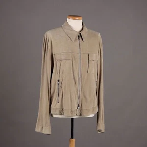 Giorgio Armani Giacca Uomo Suede Second Hand Taglia XL - Foto 1 di 7
