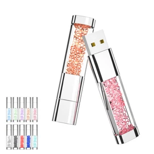 Hot Luxuriou Crystal Glass U Disk 1 GB-512 GB USB 2.0 unità flash pen stick - Foto 1 di 19