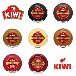 Kiwi Shoe Polish Black Brown Neutral 50ml Leather Shine Restore Shoes Boots Care - Picture 1 of 53