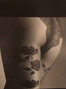 Fredericks of Hollywood Lace Top Stockings & Jacquard Flower Sheer Pantyhose SzS