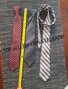 Ties Easter 3 Boys Youth Clip on Regular Neck Holiday Formal Dress School Church - Picture 1 of 8