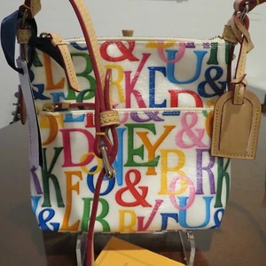 Dooney & Bourke DB Retro Briefträger Handtasche - weiß - neu mit Etikett Papiere - Bild 1 von 6