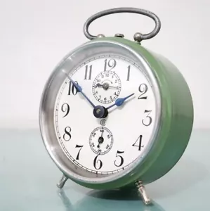 BADISCHE UHRENFABRIK Mantel Alarm TOP! Clock BAUHAUS Super Antique 1920s RARITY! - Picture 1 of 24
