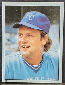 1981 Topps George Brett Mini Sticker #82 Kansas City Royals HOF 3rd Baseman - Picture 1 of 2
