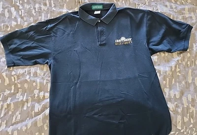 Polo Sears Craftsman empregado XL "acessórios artesãos" usado bom vintage anos 90 - Imagem 1 de 4