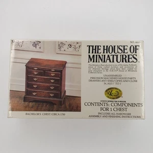 X-ACTO House of Miniatures Kit #40054 Bachelor's Chest Dollhouse Sealed Neu - Bild 1 von 5