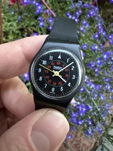 Reloj Swatch Nicholette LB105 Damas 25mm 1987 Funcionando Nuevo Renata Batería De Colección - Imagen 1 de 9
