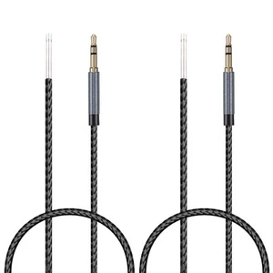 2 Pcs Geflochtener Draht Audiokabel Zum Austausch Headset -Kabel - Photo 1/11