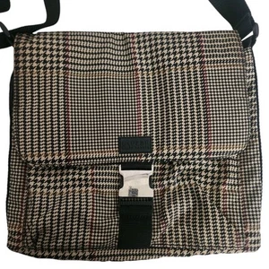 Bolso Mensajero Ralph Lauren Años 90 Hebilla Cierre Pata de Gallo Cruzado - Imagen 1 de 14