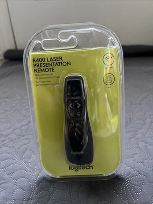 Logitech R400 Laser Presentation Remote - Black (910-001354) NEW Factory Sealed - Image 1 of 4