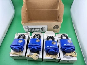 Master lock 312KA Lot Of 4 Padlocks Tough Under Fire Waterproof Keyed ALike - Picture 1 of 6