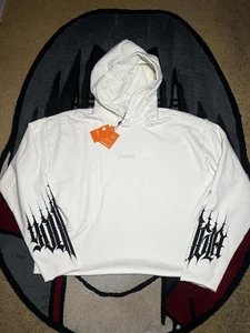 Young LA 5046 Hoodie Distressed Off-White NWT Size Extra Large - Picture 1 of 4