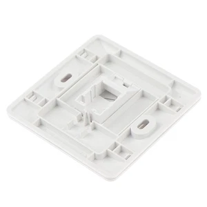86 Type Single Port RJ45 Wall Flat Face Plate Ethernet Network Socket Panel TX - Afbeelding 1 van 10