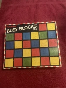 Vintage 1983 Tupperware 30 Busy Blocks ABC Toys Alphabet Set Tuppertoys USA - Picture 1 of 15