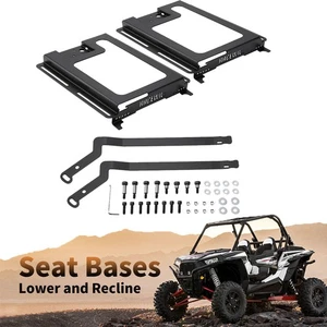 Racewill Lower and Recline Seat Bases Accessories FIT Polaris RZR 800/900/S 1000 - Picture 1 of 12