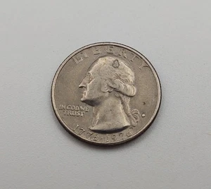 1976 D ERROR Washington Bicentennial Quarter Filled Die "D" Mint Mark Circulated - Picture 1 of 5