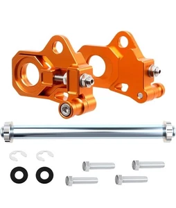Rear Orange Axle Adjuster Kit For Harley Touring Road Glide 114 117 2009-2023 - Picture 1 of 7