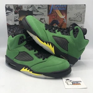 Nike Air Jordan 5 Oregon size 10.5 CK6631–307 OG V Fire Red Ducks Green Apple VI - Picture 1 of 10