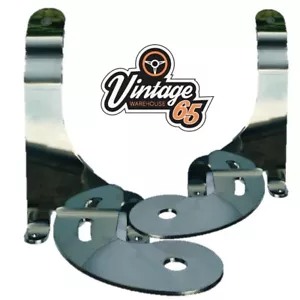 STAINLESS STEEL SPOTLIGHT SPOT LAMP FOG LIGHT BRACKETS FOR BMW MINI MK1 01-06 - Picture 1 of 1