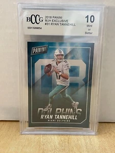 2018 Panini MJH Exclusive #31 Ryan Tannehill Dolphins BCCG 10 Mint - Picture 1 of 2