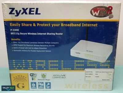 Router inalámbrico para compartir Internet ZyXel P 330W NUEVO Foto 1 de 3