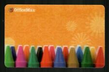 OFFICE MAX Colorful Crayons 2006 Lenticular Gift Card ( $0 ) 