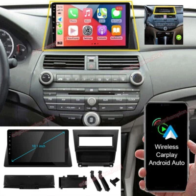 JINGELSYE For HONDA ACCORD 2008-2013 Android Auto Apple Carplay Car Stereo GPS Navi Radio