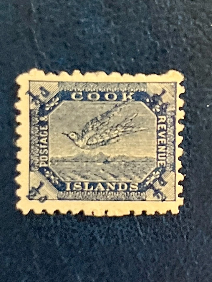 Sello Wrybill azul Islas Cook 15/1898-1900 1/2p / MH Foto 1 de 2