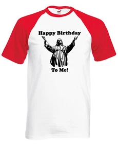 Camiseta Navidad Feliz Cumpleaños A Mí Jesús Divertida Fiesta Prenda para el torso Hombres Mujeres Niños JC27 - Imagen 1 de 1