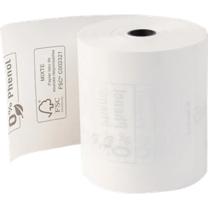 Exacompta 30x 1-lagige thermische Kassenrolle 48g 80x72mm Länge 76m Weiß 43818E - Bild 1 von 7