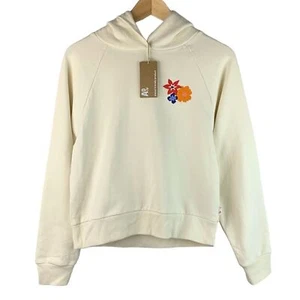NWT AO76 girl’s Lea cropped hoodie long sleeves sweater flow embroidered size 16 - Picture 1 of 8